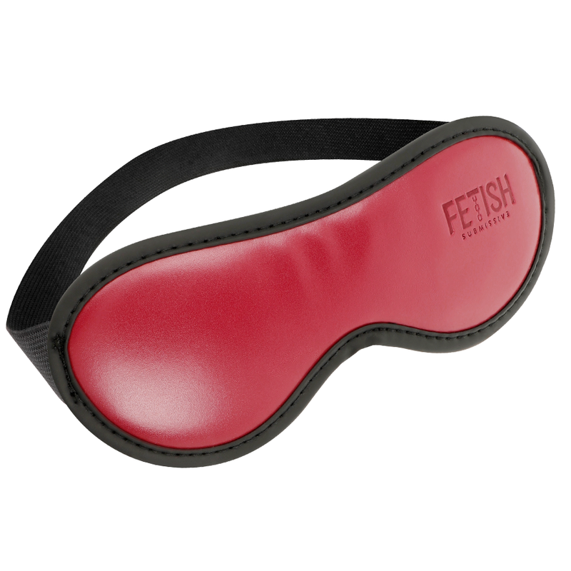 Fetish Submissive Dark Room - Masque En Cuir Végan Avec Doublure En Néoprène